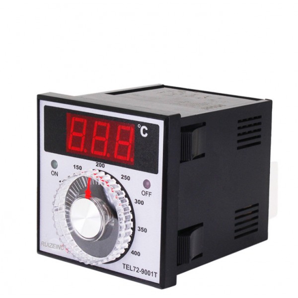 Rotary dial Oven Temperature controller 110-240V 0~999 for type  K Sensor 72mm x 72mm