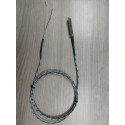 Thermocouple Type J 10mm x 40mm plate With 1500mm Steel Braided High Temperature Cable