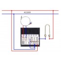 Rotary dial Oven Temperature controller 110-240V 0~999 for type  K Sensor 72mm x 72mm