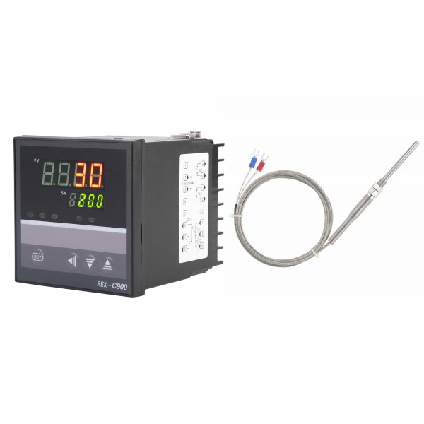 REX-C900 PID Temperature Controller, AC100V-240V C/W Type K Thermocouple