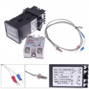 REX-C100 SSR Output PID Intelligent PID Temperature Controller 110-240V 0~999. With type  K Sensor, heatsink and 40A SSR